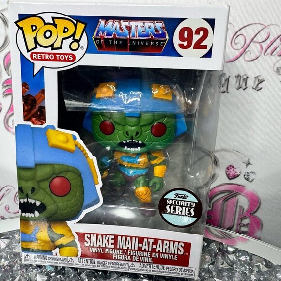 Snake-man-at-arms 92 Funko pop Masters of the universe Funko retro toy new 🆕 - Picture 1 of 4
